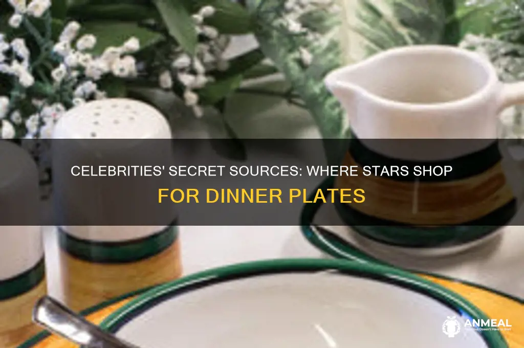 where do celebrities buy dinner plates