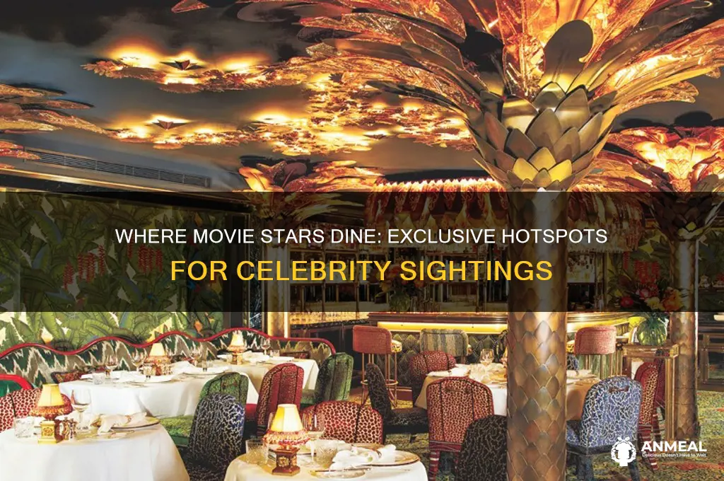 where do movie star have dinner