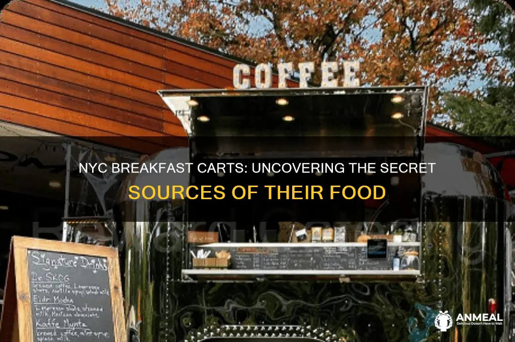 where do nyc breakfast carts get food from