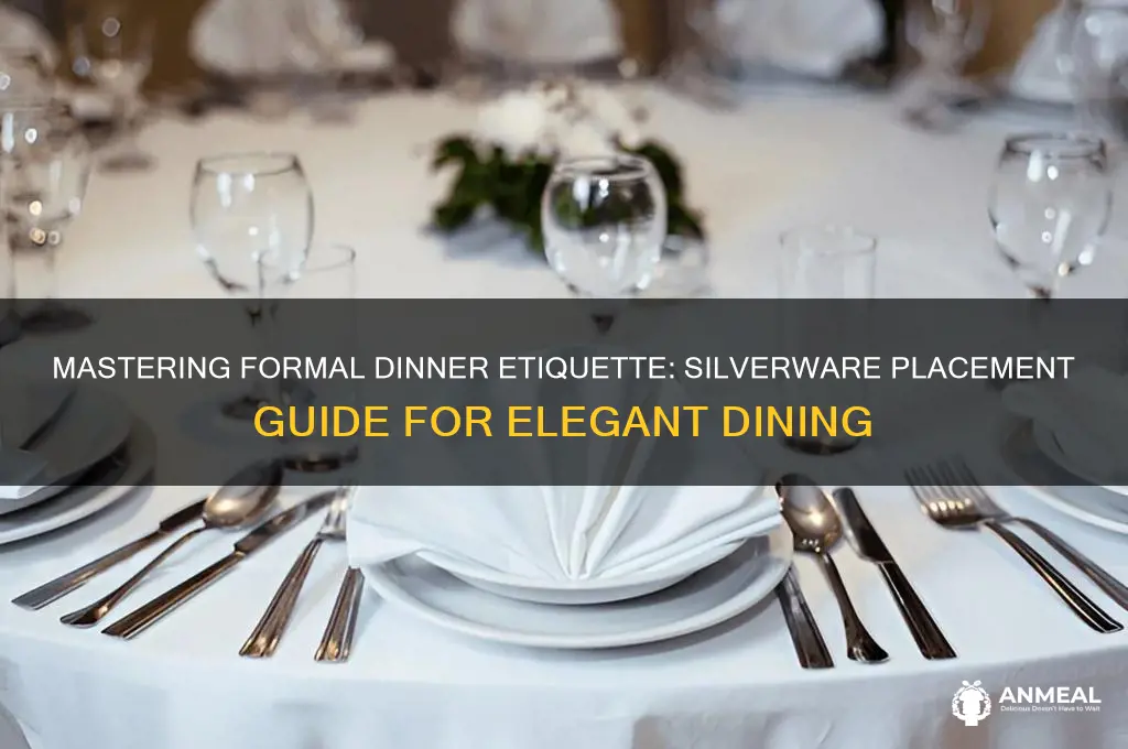 where do you put silverware formal dinner