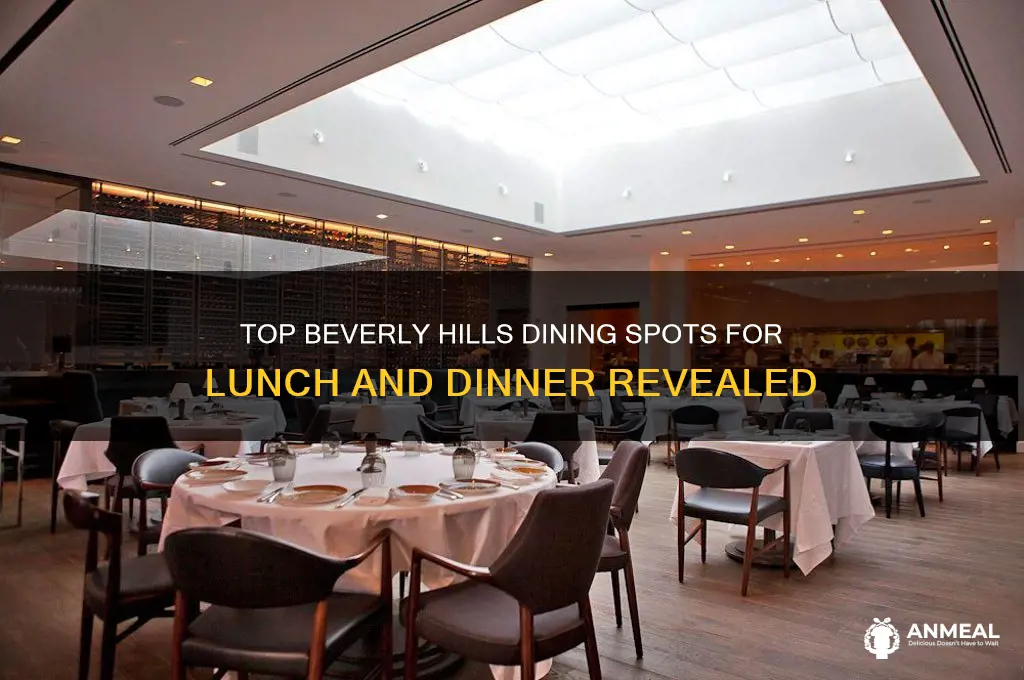 where does everyonbe have dinner or lunch at beverly hills