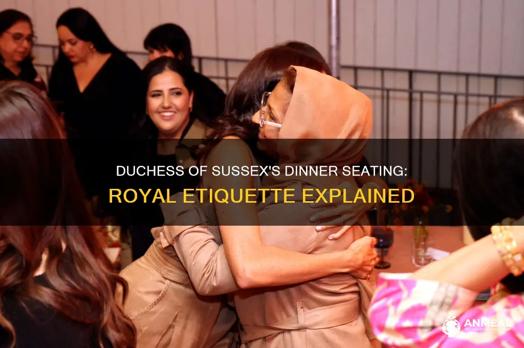 where does the duchess of sussex sit at dinner