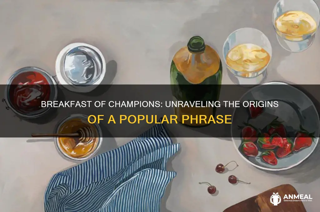 where does the term breakfast of champions come from
