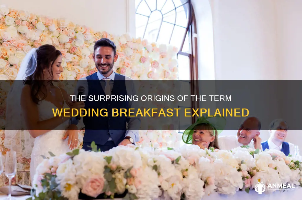 where does the term wedding breakfast come from