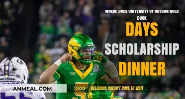 University of Oregon's Duck Days Scholarship Dinner Venue Revealed