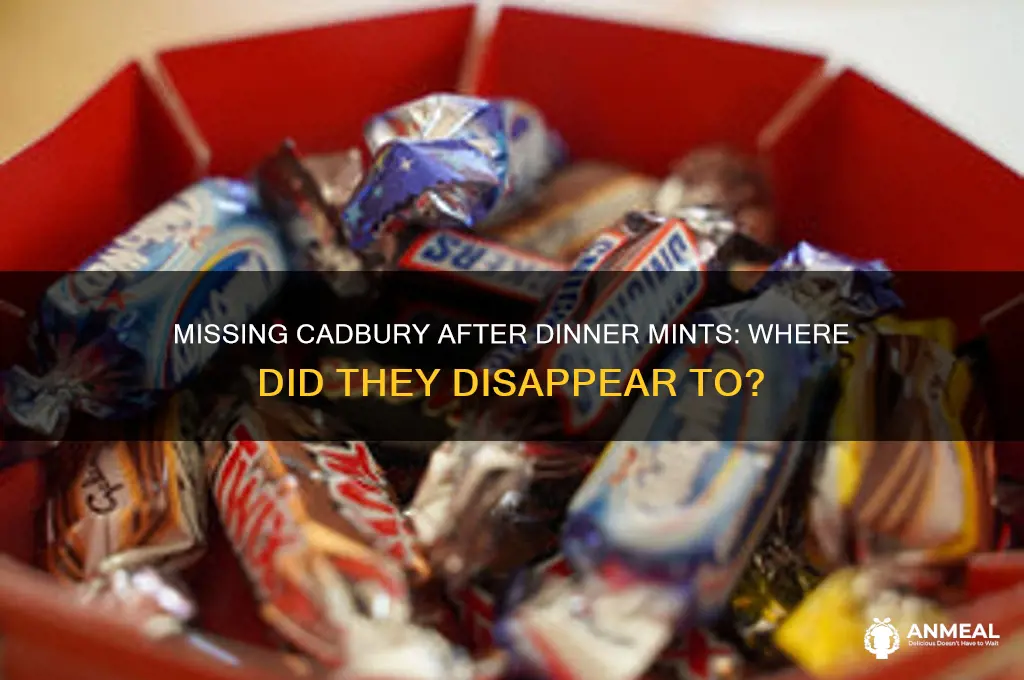 where have cadbury after dinner mints gone