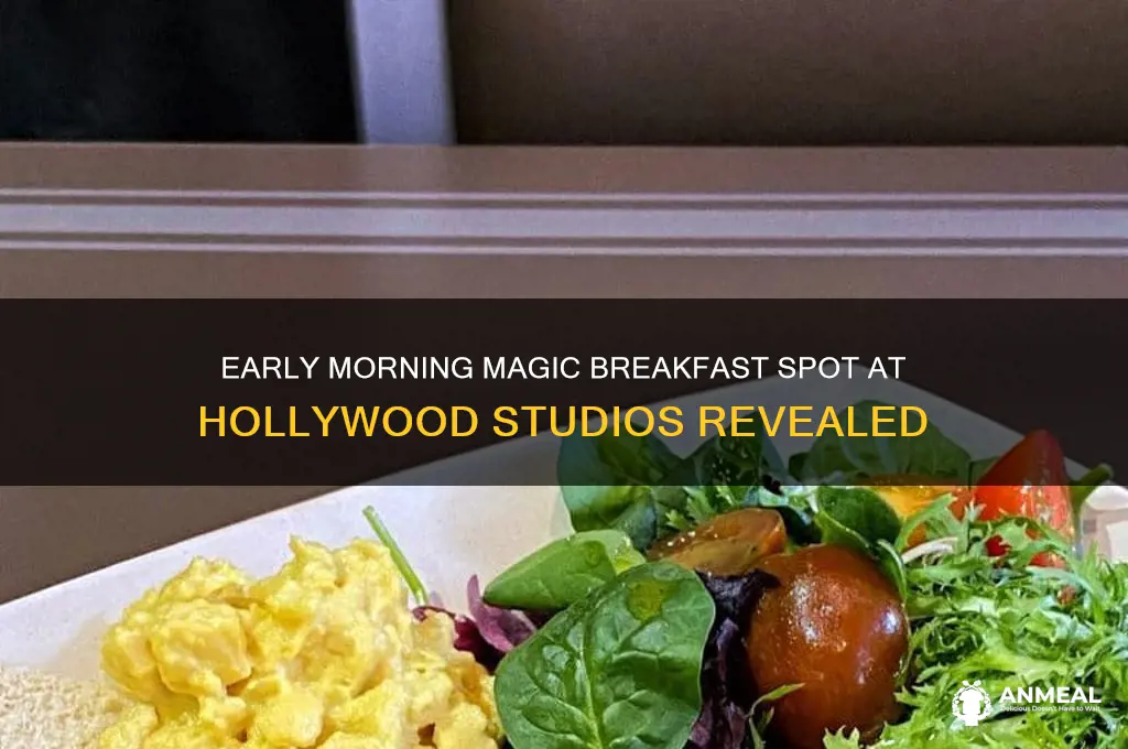 where is breakfast at early morning magic hollywood studios