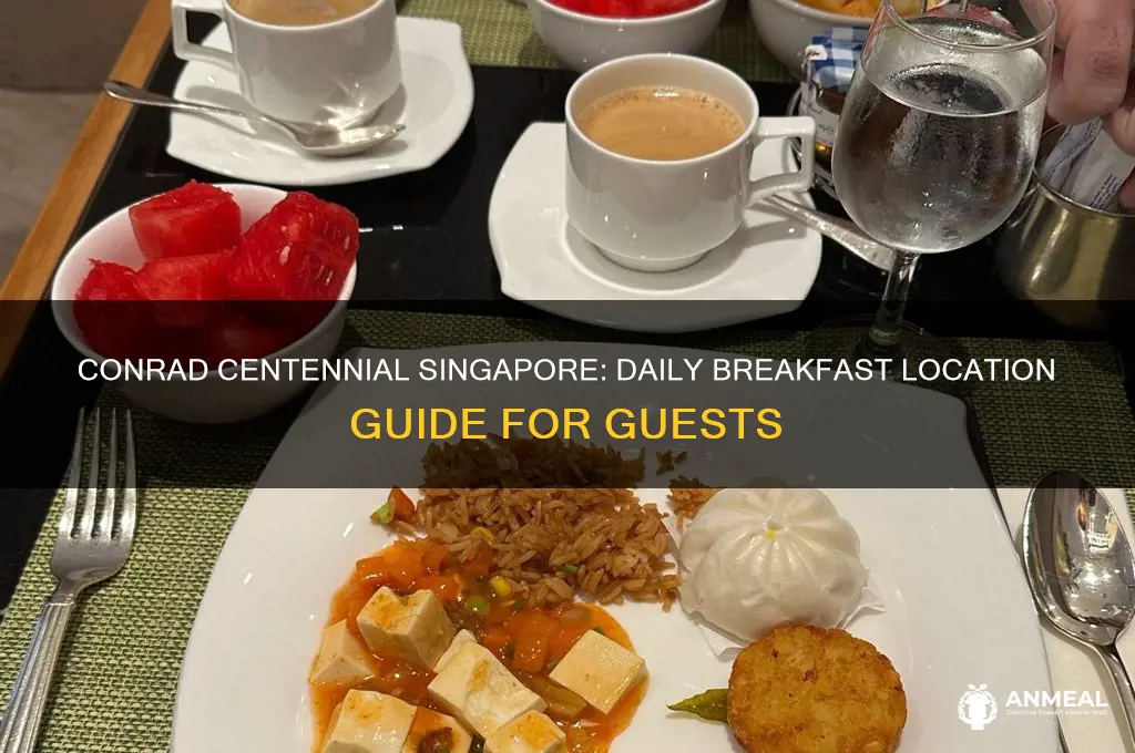 where is daily breakfast for the conrad centennial