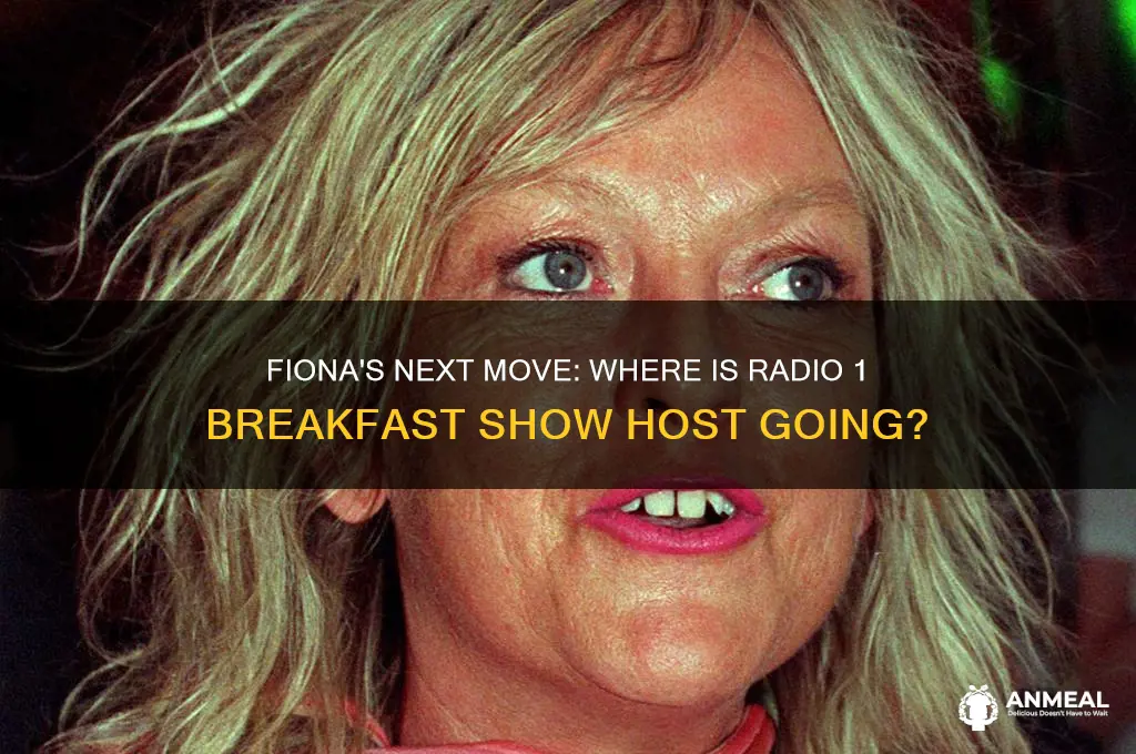 where is fiona from radio 1 breakfast show going