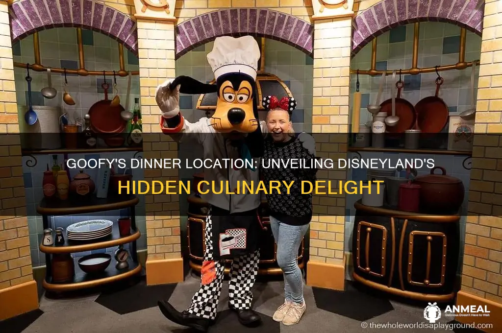 where is goofys dinner in disneyland held