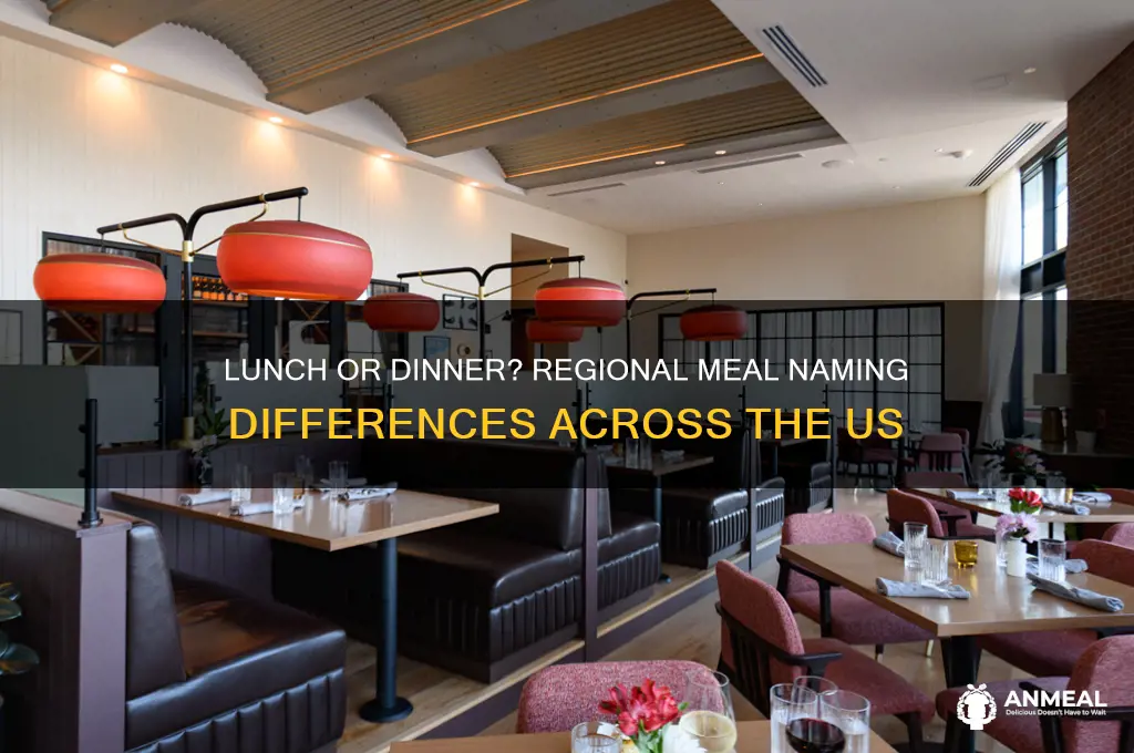 where is lunch called dinner in the us
