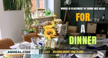 Perfect Dinner Setup: Drink and Salad Placement Guide for Elegance