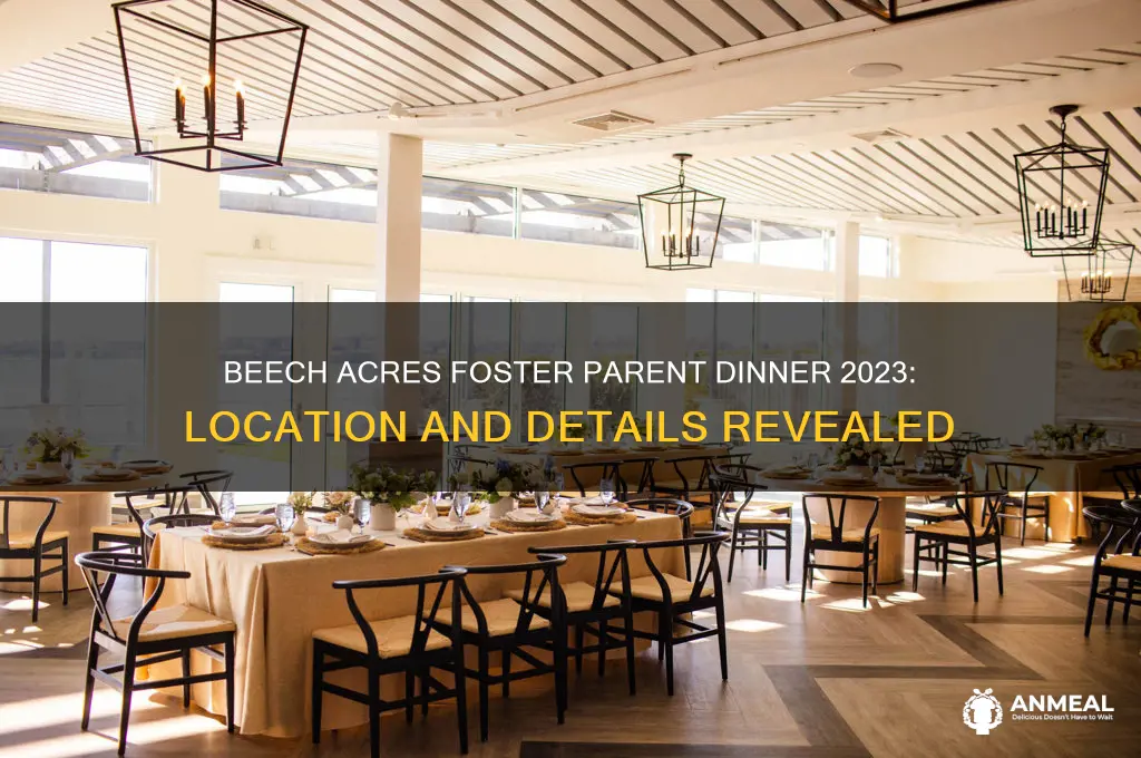 where is the beech acres foster parent dinner this year