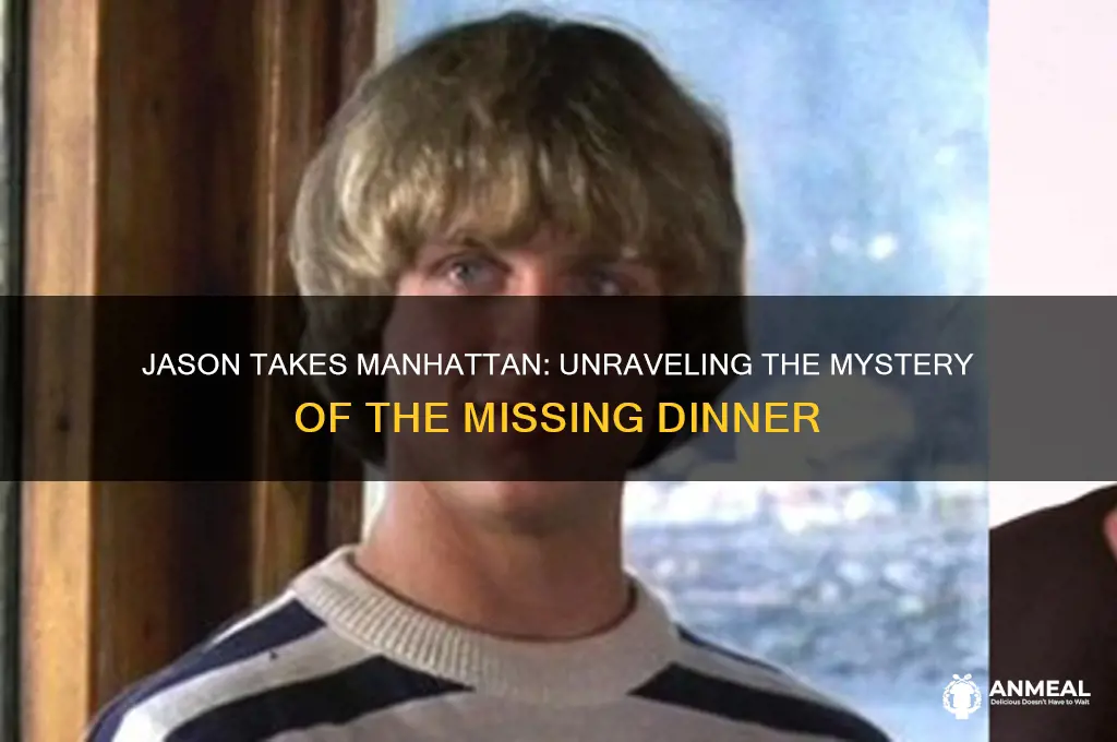 where is the dinner in jason takes manhattan