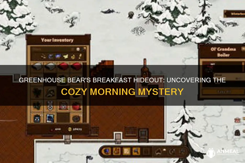 where is the greenhouse bear and breakfast