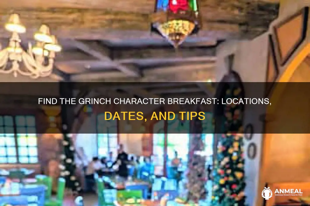 where is the grinch character breakfast