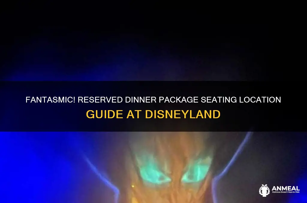 where is the reserved dinner package seating for fantasmic disneyland