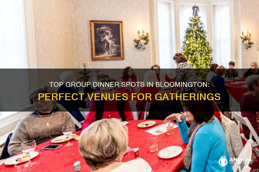where to book a group dinner in bloomington