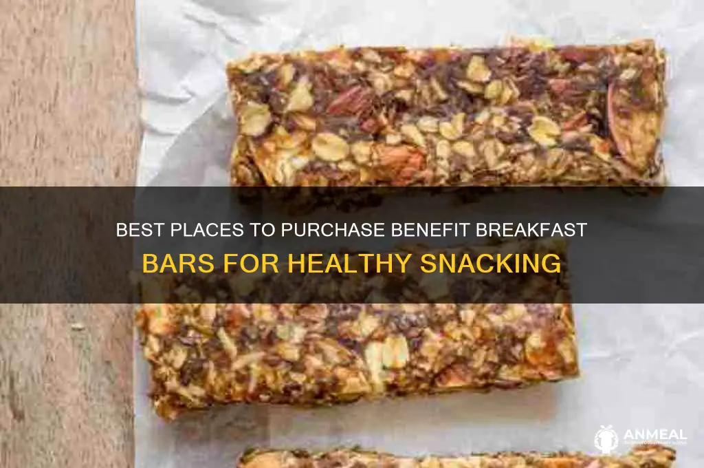 where to buy benefit breakfast bars