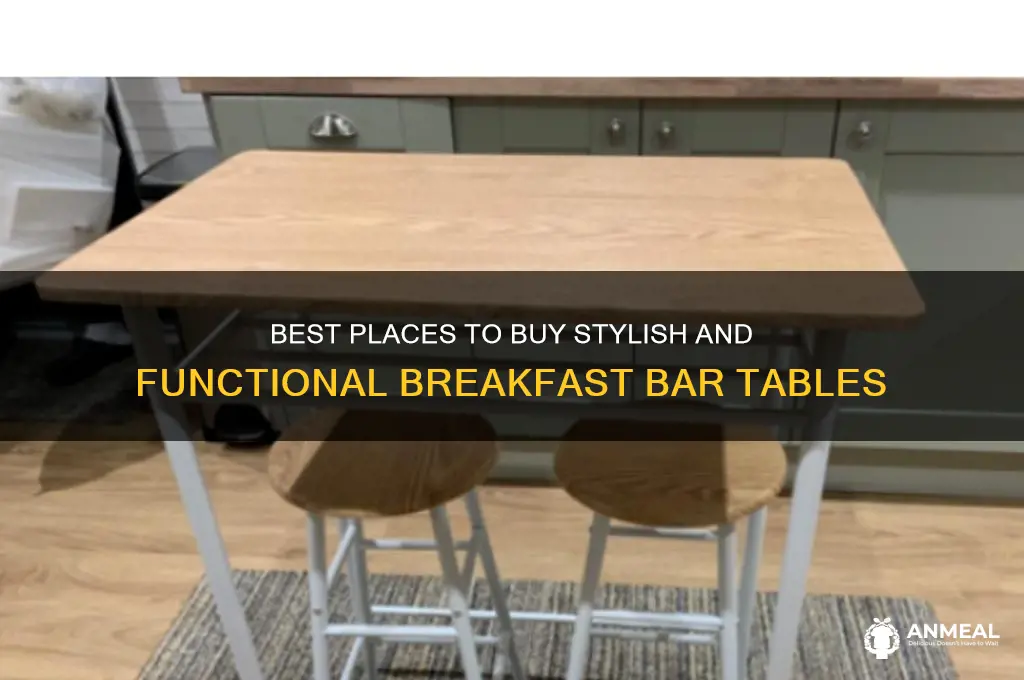 where to buy breakfast bar table