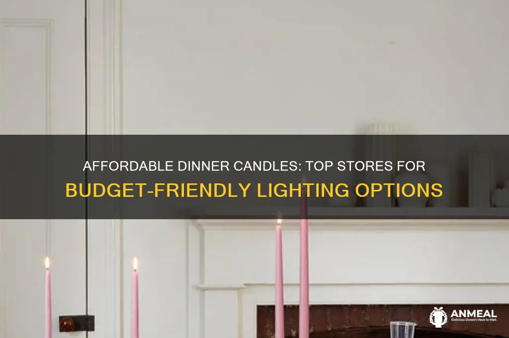 where to buy cheap dinner candles