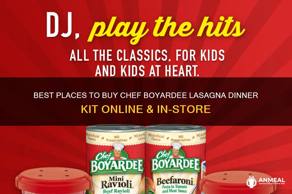 where to buy chef boyardee lasagna dinner kit