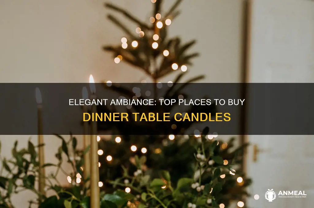 where to buy dinner table candles