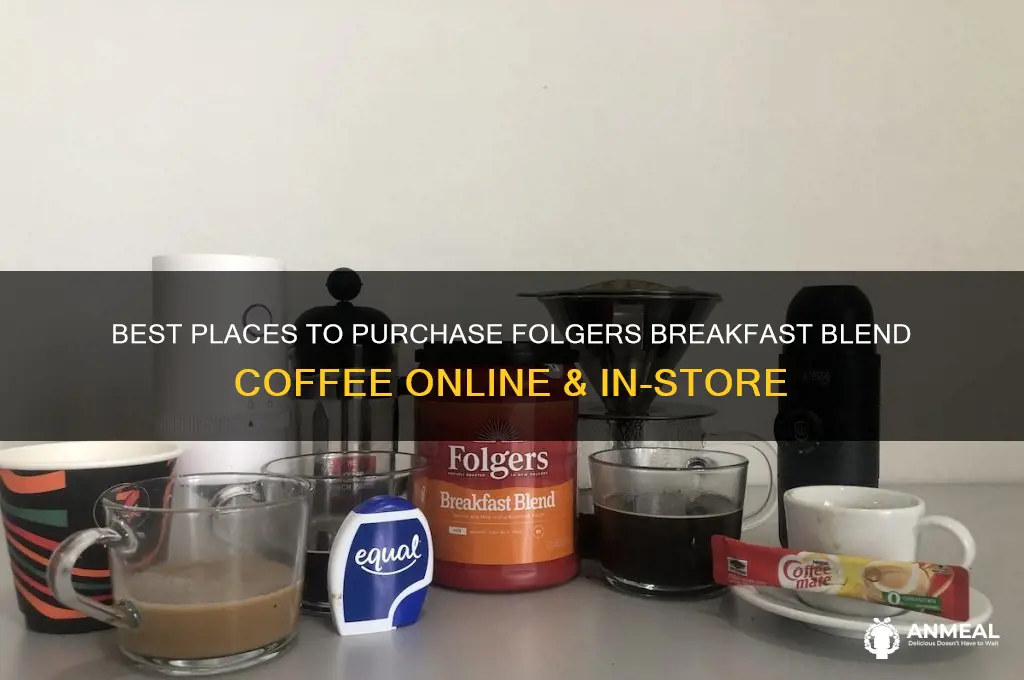 where to buy folgers breakfast blend coffee