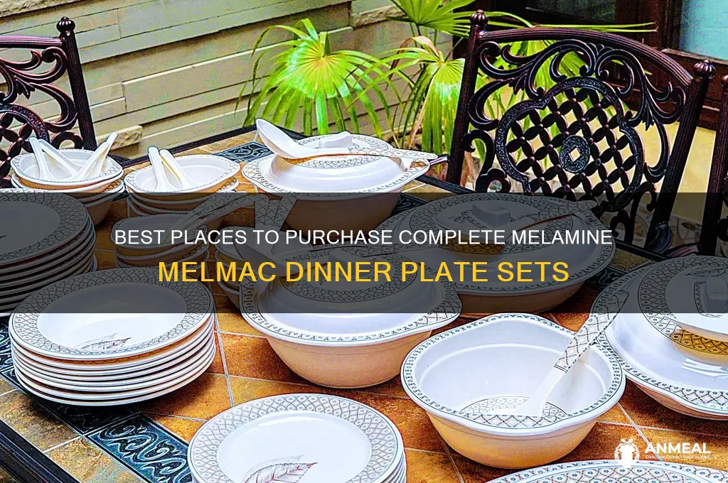 where to buy full set of melamine melmac dinner plates