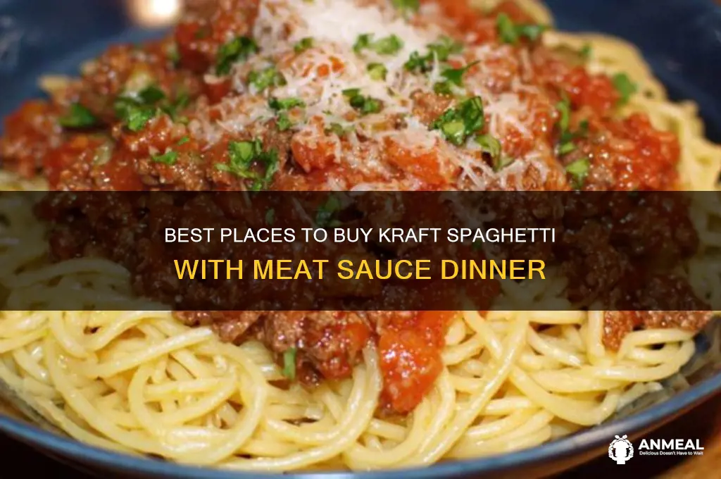 where to buy kraft spaghetti with meat sauce dinner