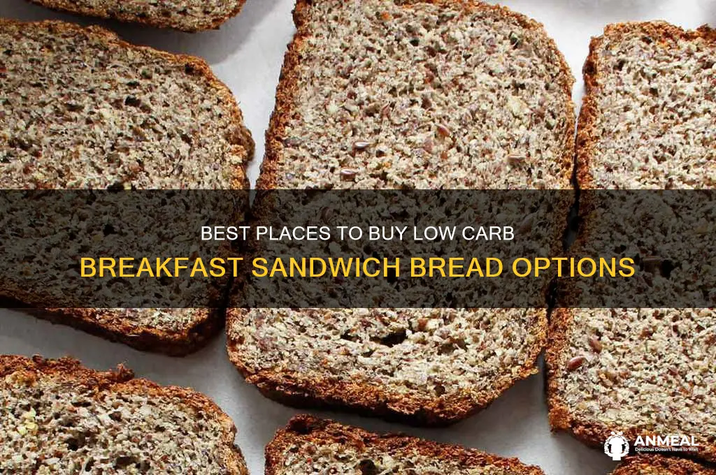 where to buy low carb breakfast sandwith bread
