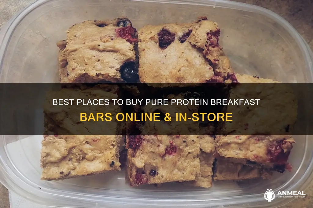 where to buy pure protein breakfast bars