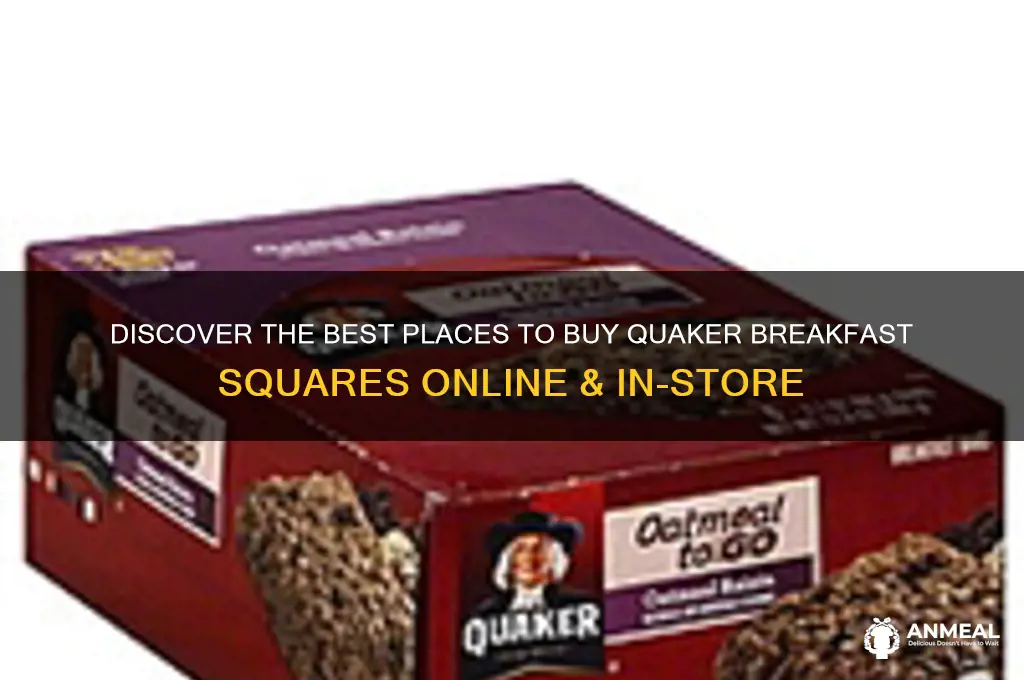 where to buy quaker breakfast squares
