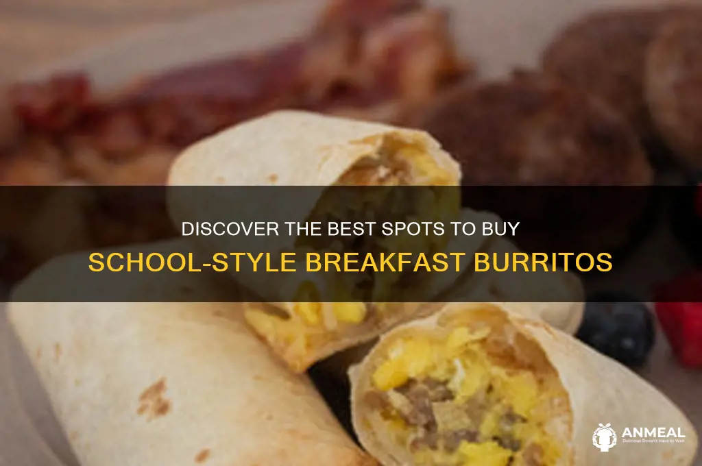 where to buy school cafeteria breakfast burritos