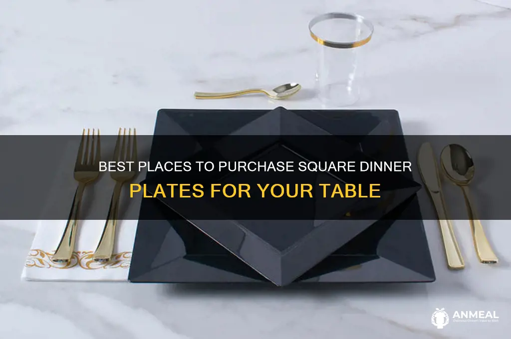 where to buy square dinner plates