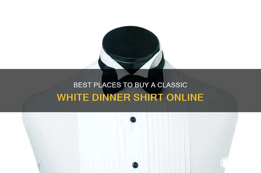 where to buy white dinner shirt