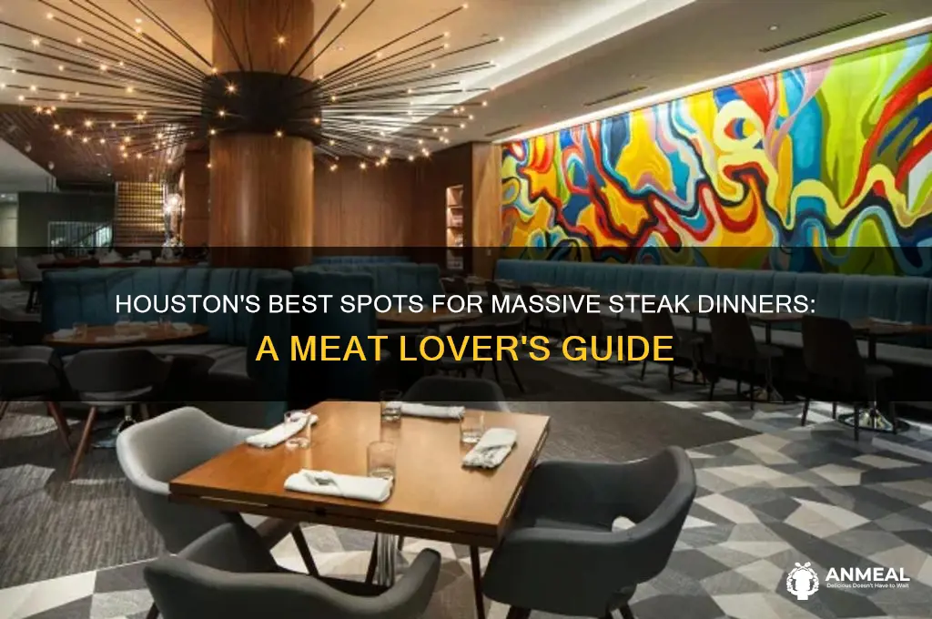 where to find a big steak dinner is houston tx