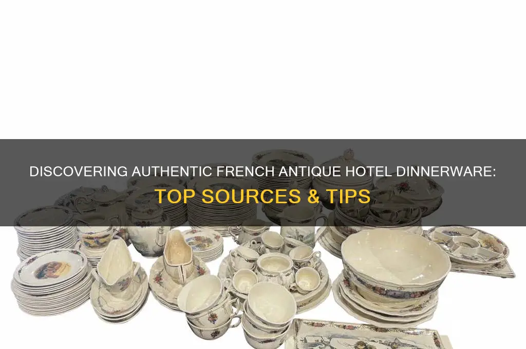 where to find antique hotel dinner ware from france