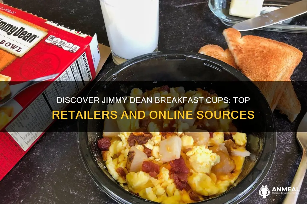 where to find new jimmy dean breakfast cups