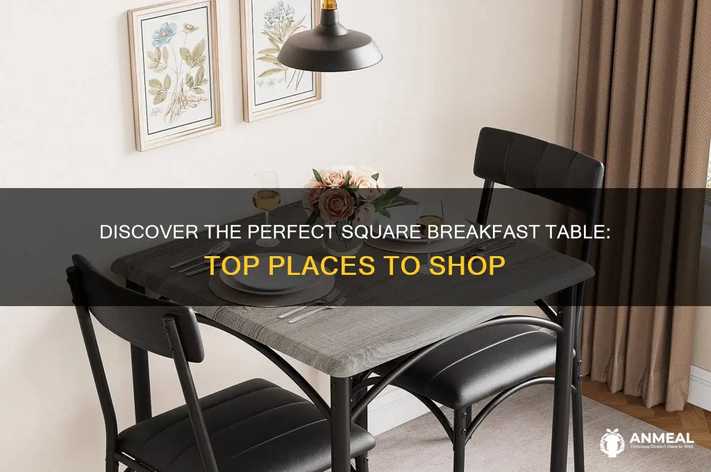 where to find square breakfast table