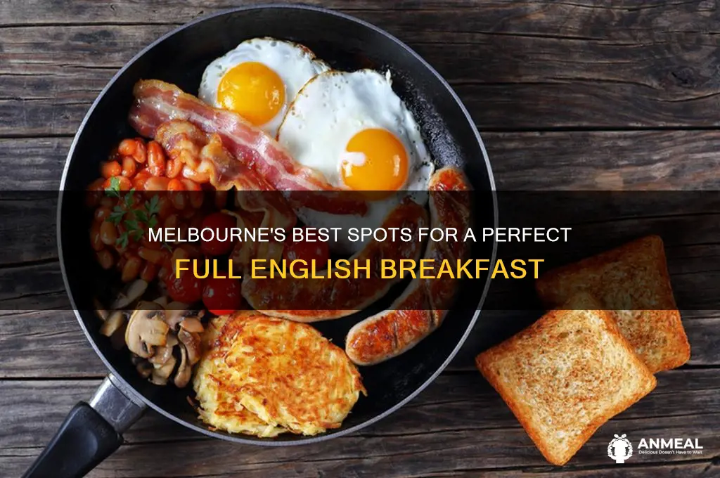 where to get a full english breakfast in melbourne