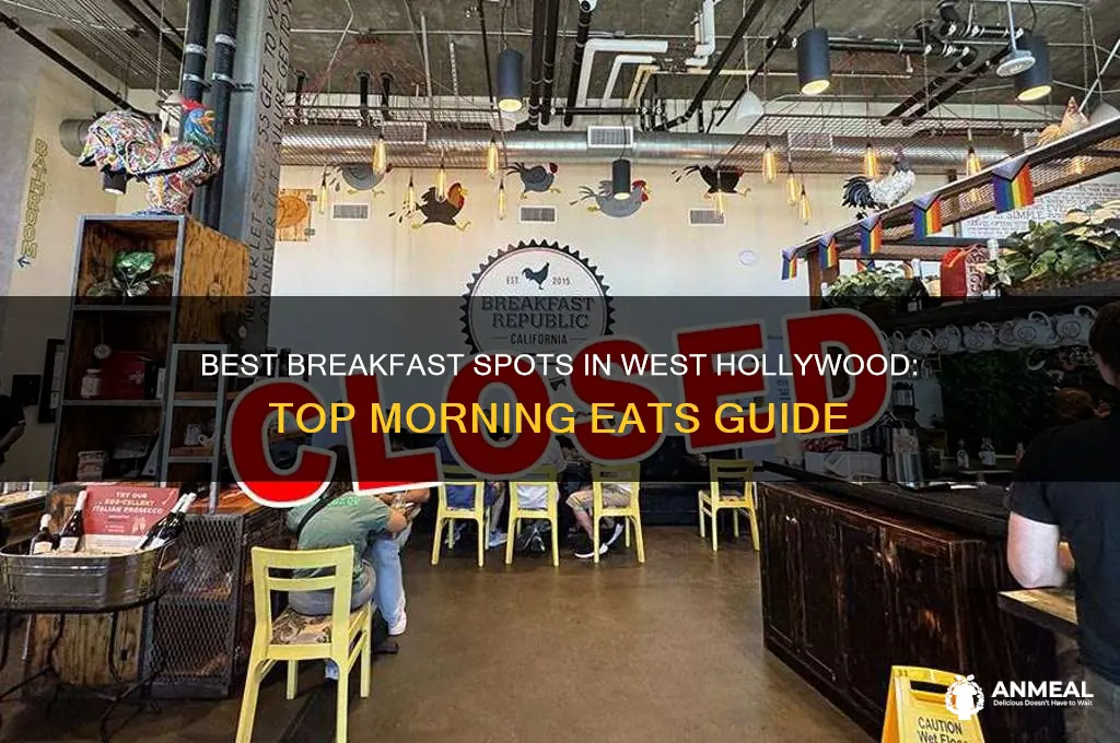 where to get breakfast in west hollywood