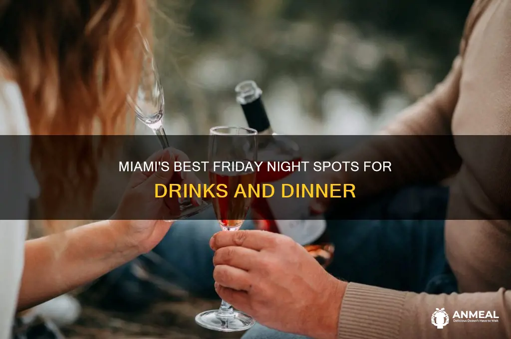 where to get drinks and dinner friday miami