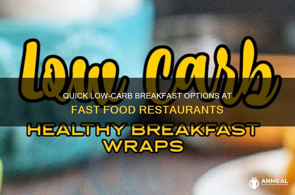 where to get low carb breakfast fast food