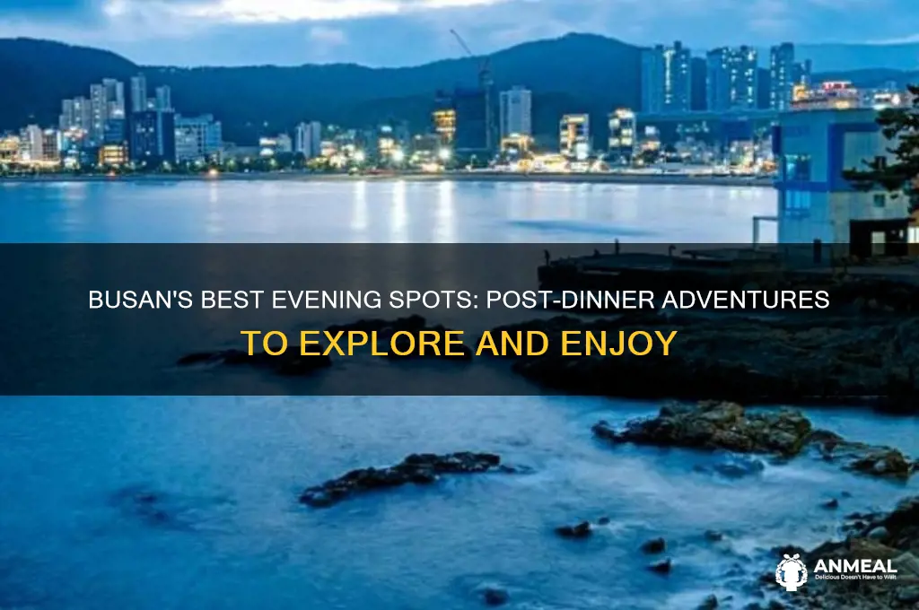 where to go after dinner in busan