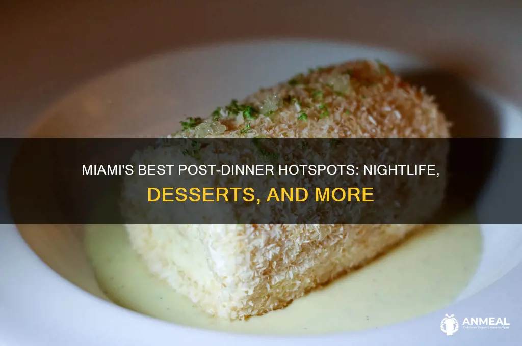 where to go after dinner in miami