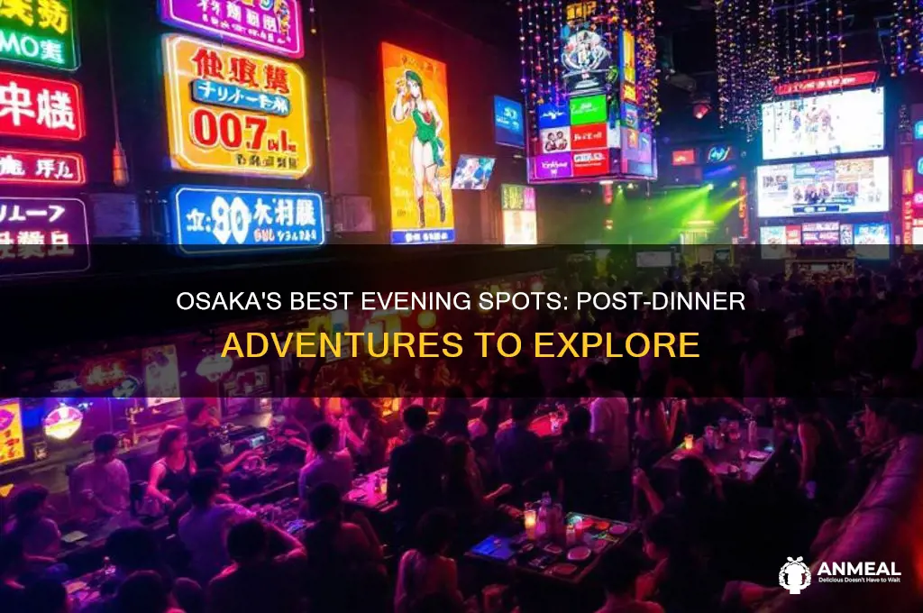 where to go after dinner in osaka
