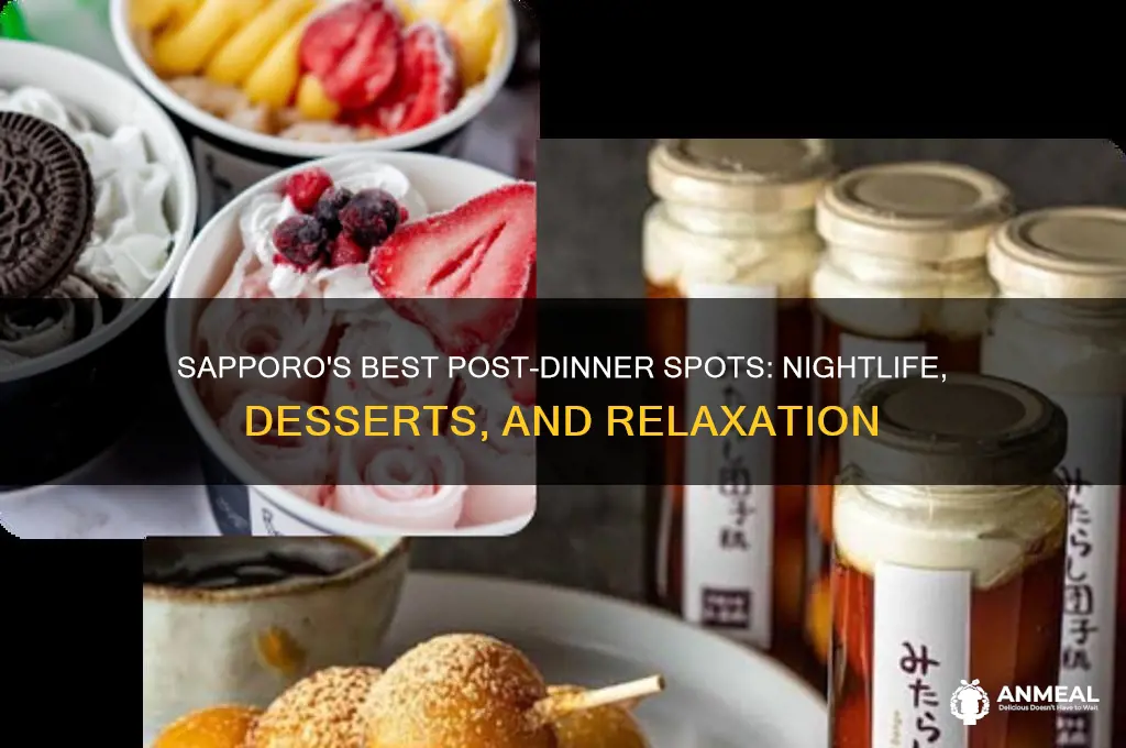 where to go after dinner in sapporo