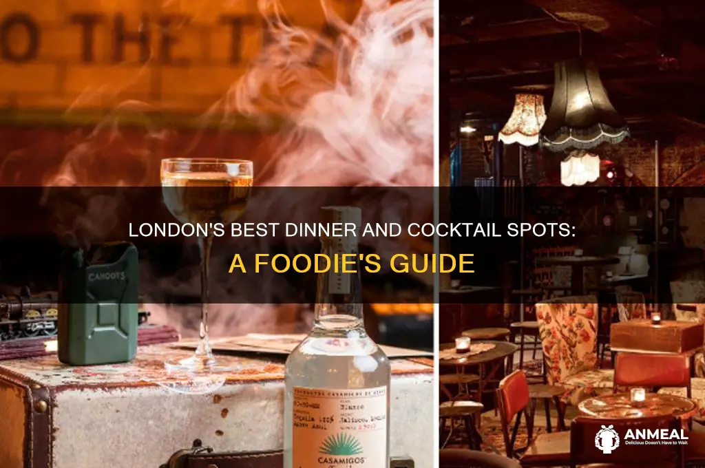 where to go for dinner and cocktails in london