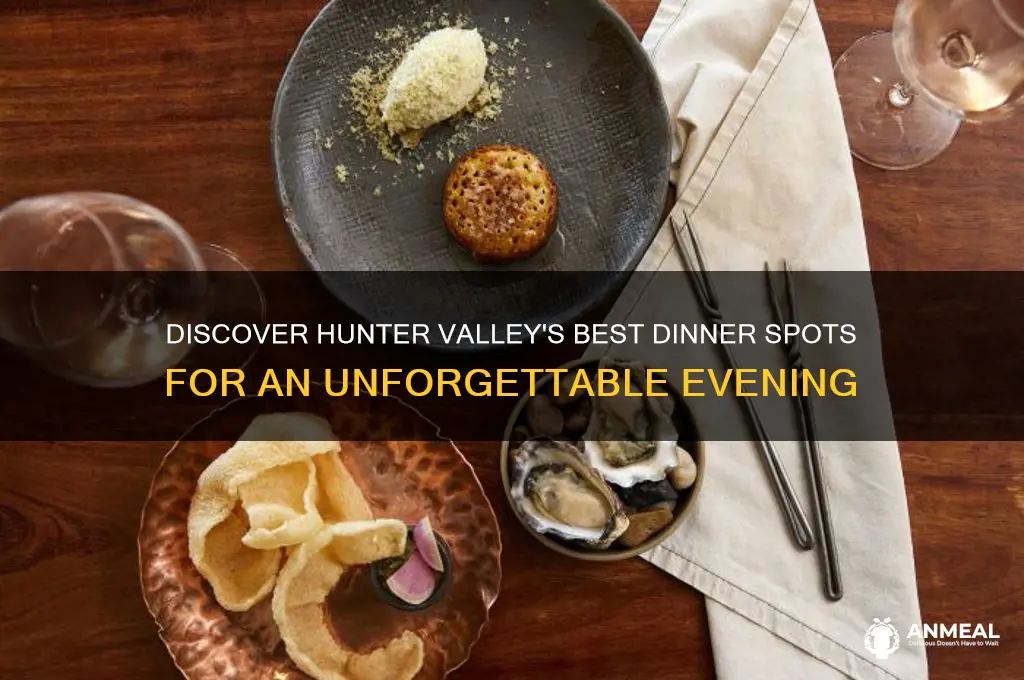 where to go for dinner in the hunter valley